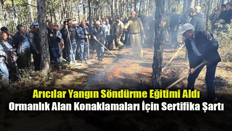 Eskişehirli Arıcılar Yangına Müdahale Yöntemlerini Öğrendi