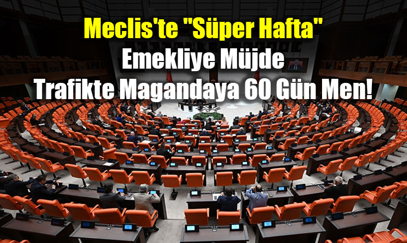 Meclis’te "S�per Hafta": Emekliye M�jde, Trafikte Magandaya 60 G�n Men!