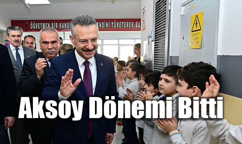 Bir Devir Kapand�, Minik Kalpler Vali Aksoy�u Alk��larla U�urlad�