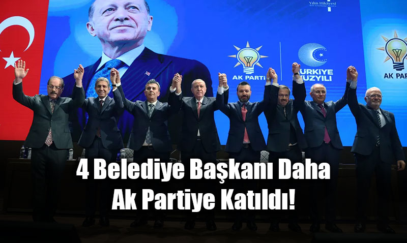 AK Parti Ailesi B�y�yor: Cumhurba�kan� Erdo�an�dan 4 Belediye Ba�kan�na Rozet!