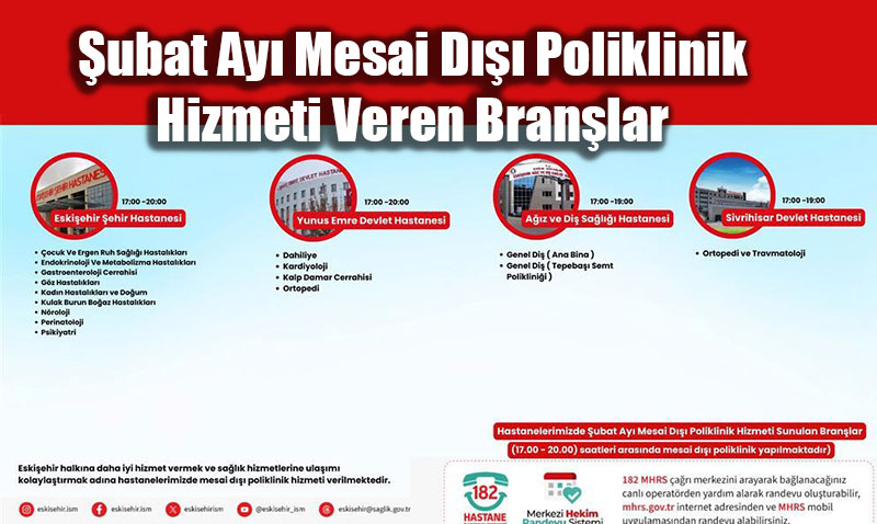 Hastanelerde Mesai Sonras� Sa�l�k Mesaisi: Eski�ehir�de "Randevu" Kolayl���!