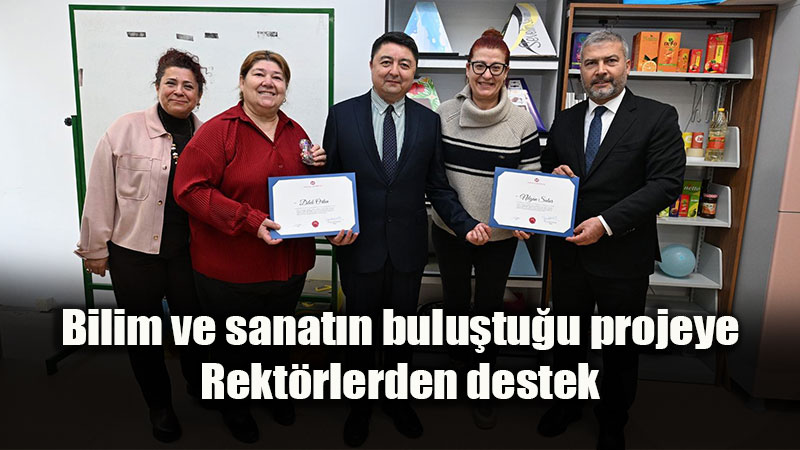 Bilim ve sanat�n bulu�tu�u projeye Rekt�r Ad�g�zel ve Rekt�r Khodjaniyazov�dan destek