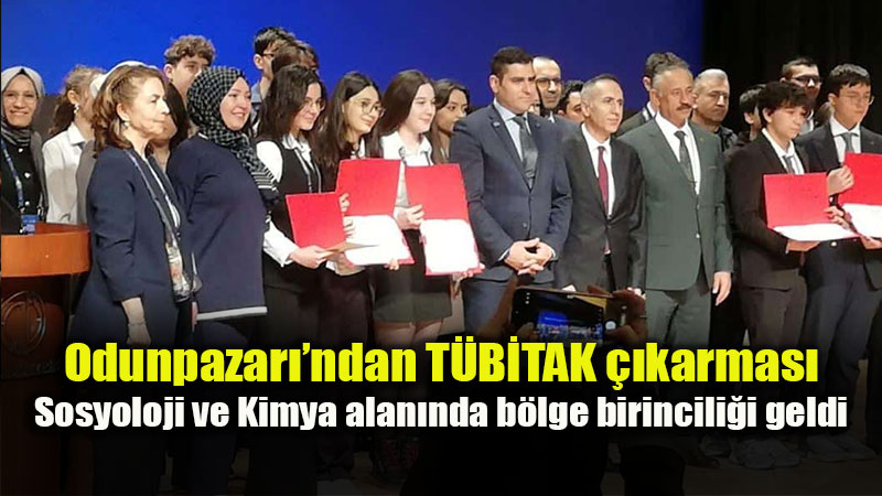 T�B�TAK 2204-A Proje Yar��mas��nda Okullar�m�zdan B�y�k Ba�ar�!