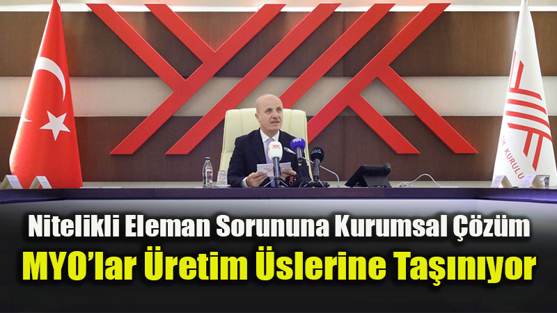 Y�K Ba�kan� Erol �zvar: "OSB-MYO Modelini T�m �lkeye Yayg�nla�t�raca��z"