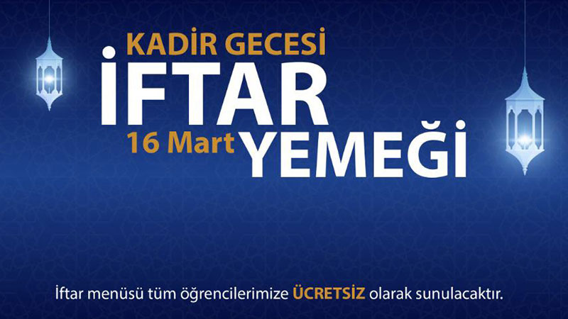 Anadolu �niversitesinde Kadir Gecesi �ftar�: 16 Mart�ta Sofralar Kuruluyor