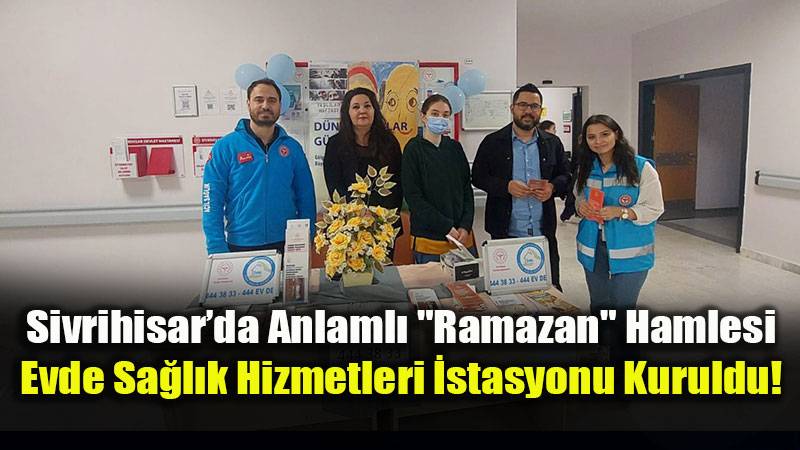 Sa�l�k Okuryazarl��� Stand�: Sivrihisar Poliklinik Giri�inde Vatanda�la Bulu�tu