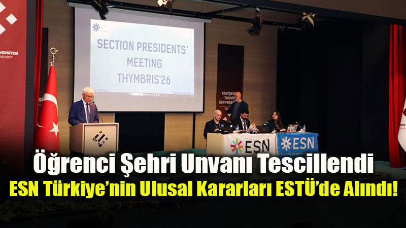 ESTܒde Uluslararas� Zirve: ESN International Ba�kan� Simone Lepore Eski�ehir�de!