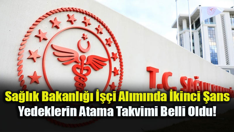 Sa�l�kta Yedek Atama D�nemi Ba�l�yor: 13 Nisan�da Kap�lar A��l�yor!