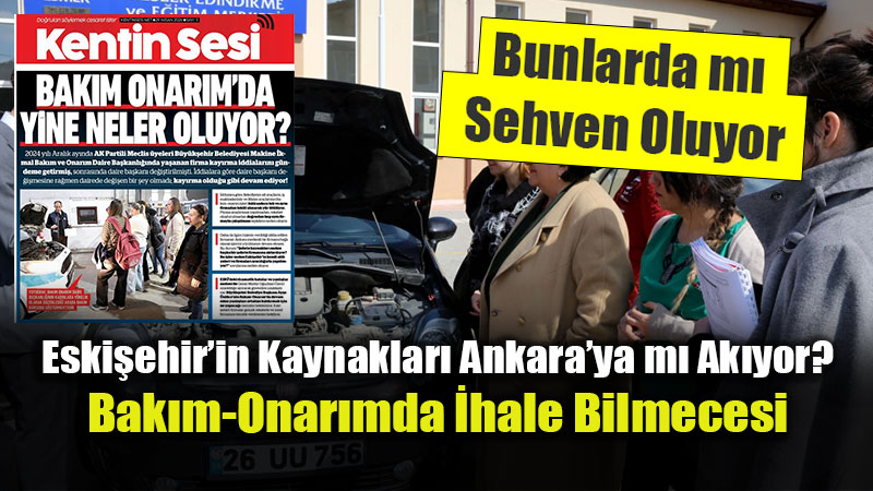 Eski�ehir�in Kaynaklar� Ankara�ya m� Ak�yor? Bak�m-Onar�mda �hale Bilmecesi