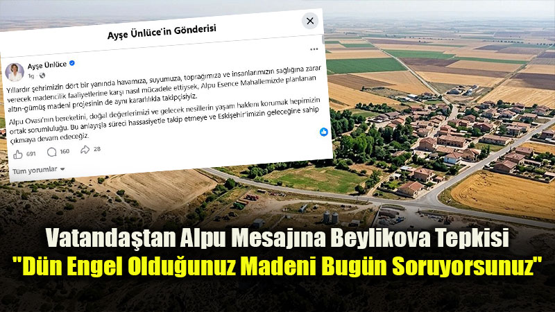 �nl�ce�nin Maden Mesaj�na Tepki Ya�d�: "Milli Servete Siyaseten Kar�� ��k�l�yor"