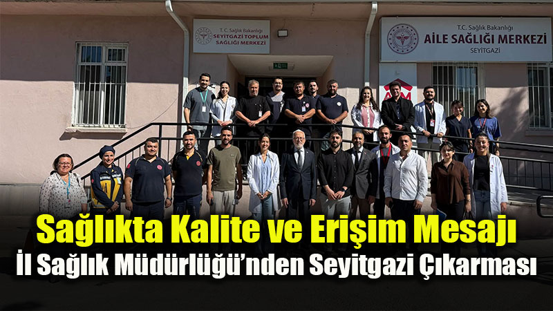 İl Sağlık Müdürü Bildirici’den Seyitgazi ve Kırka’ya Sağlık Çıkarması