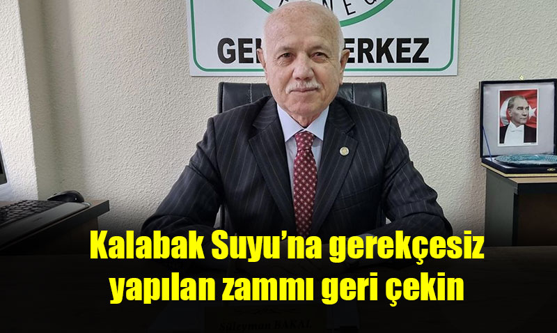 "Kalabak Suya gerekesiz zam ..."