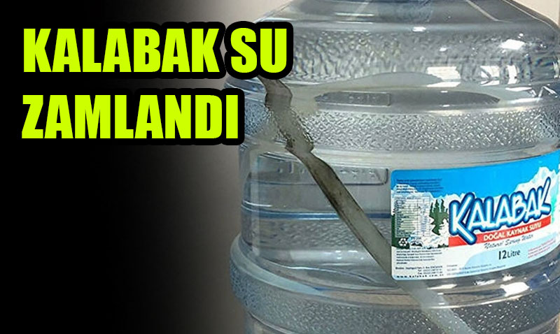 Kalabak suyuna zam