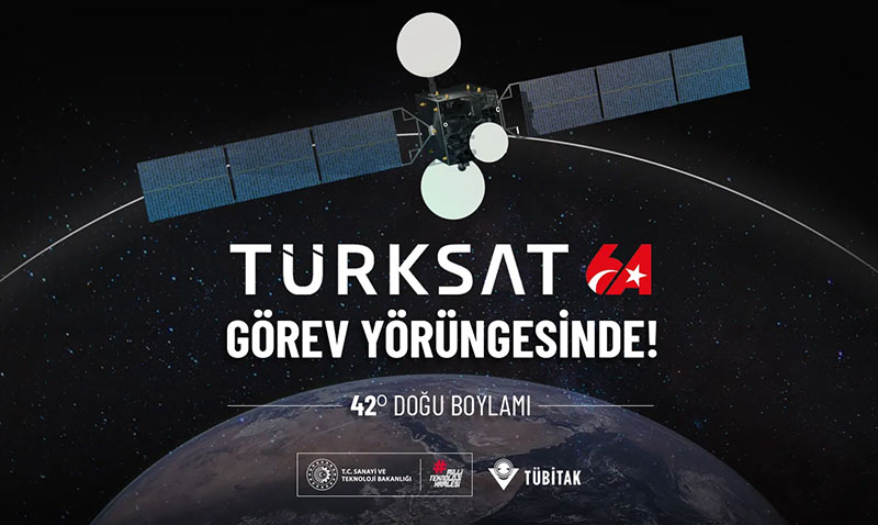 Trkiyenin lk Yerli ve Milli Haberleme Uydusu TRKSAT 6A Grev Yrngesine Yerleti!