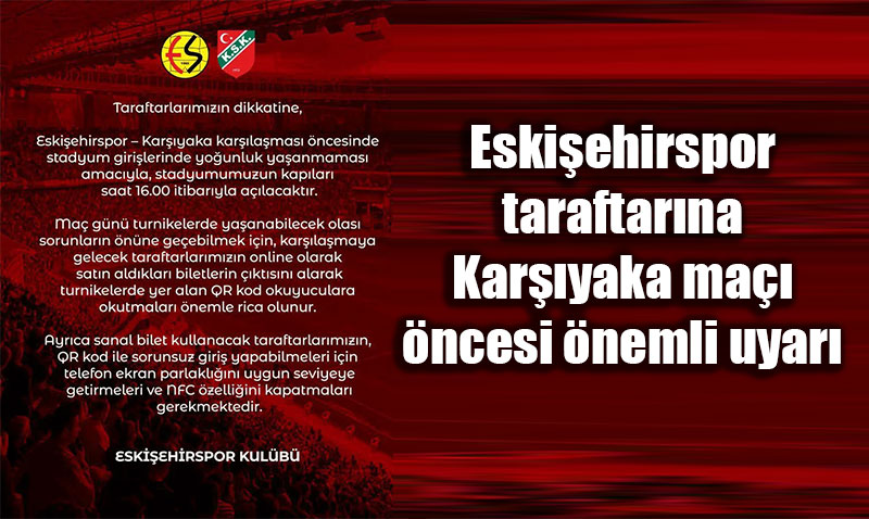 Eskiehirspordan Karyaka Ma ncesi Giri Uyars