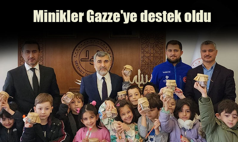 Eskiehirdeki minikler Gazze’ye destek oldu