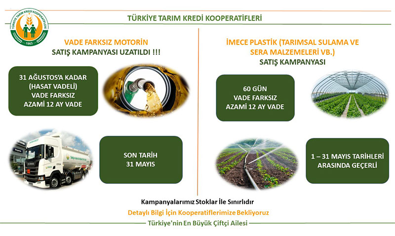 Tarm Krediden reticiye ift kampanya destei