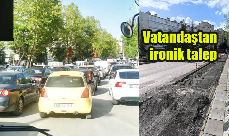 Eskiehir’de Trafik syan: "Bisiklet Yoluna Madem Yer Var, Neden Dinlenme Tesisi Yok?"