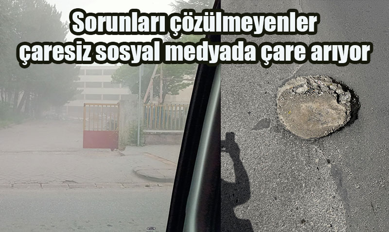 Eskişehirliler sorunlarına sosyal medyadan çare arıyor