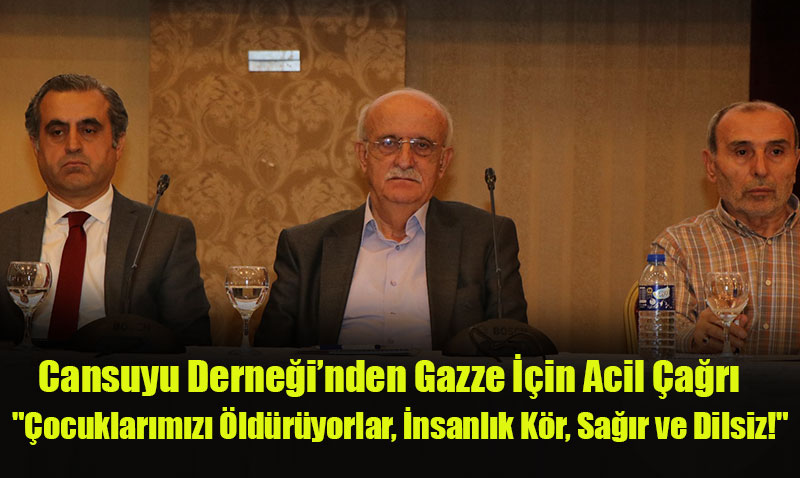 Cansuyu Derneinden Gazze in Acil ar