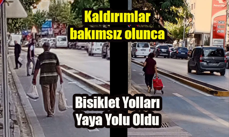Eskiehir’de Bisiklet Yollar Yaya Yolu Oldu: Kaldrmlar Bakm Bekliyor