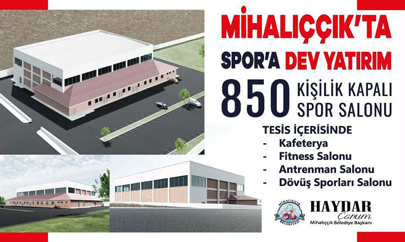Mihalk’a 850 Kiilik Dev Kapal Spor Salonu naat Balad