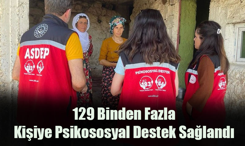 Afetlerin Ardndan 129 Binden Fazla Kiiye Psikososyal Destek Saland