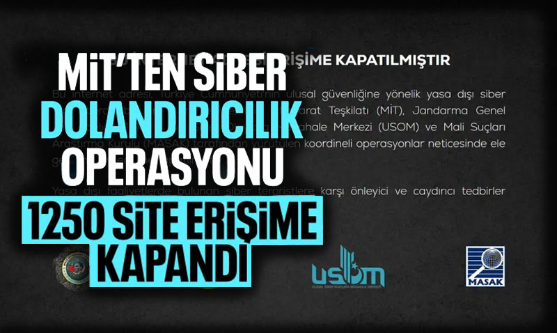 Siber Dolandrclk Operasyonu: 1250 nternet Sitesi Engellendi