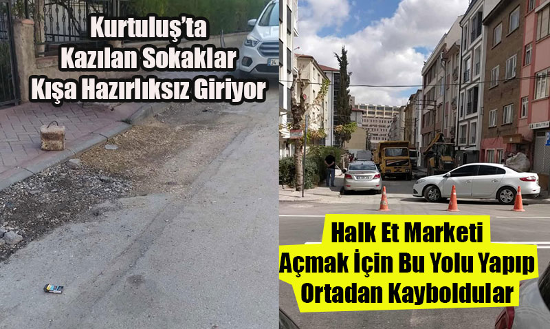 Kurtulu Mahallesi’nde Altyap almalar Yarm Kald