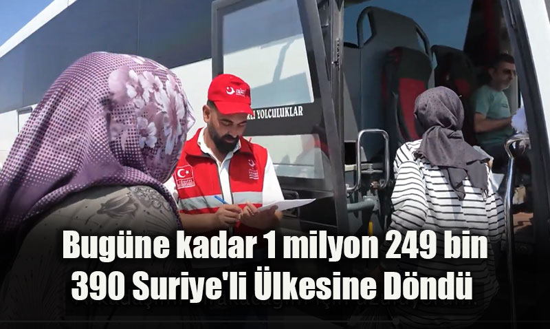 Bakan Yerlikaya Duyurdu: 509 Bini Akn Suriyeli lkesine Gnll Dnd