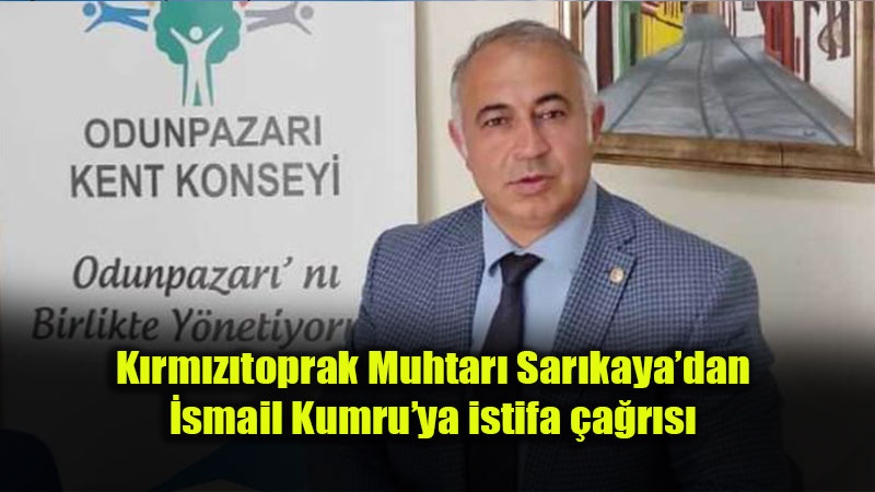 Muhtardan Odunpazar� Kent Konseyi Ba�kan��na �stifa �a�r�s�