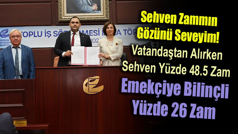 Belediyedin Vatanda�a Gelince "%48,5 Sehven", ���iye Gelince %26 Hakiki ZAM
