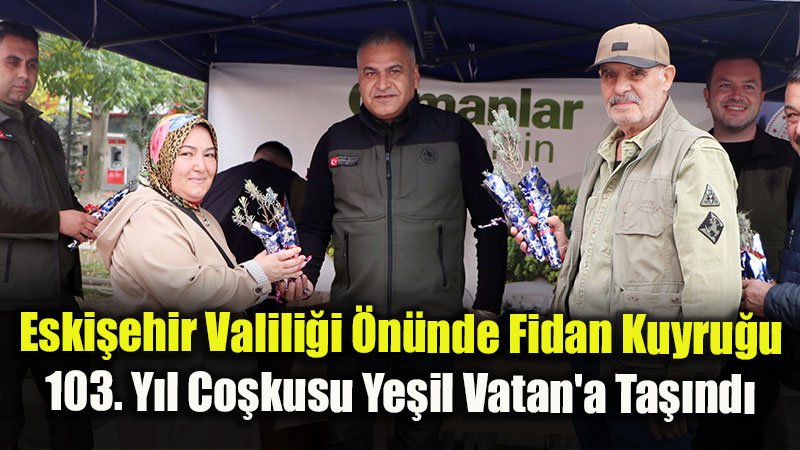 Cumhuriyet�in 103. Y�l� An�s�na Eski�ehir�de 1.103 Lavanta Fidan� Da��t�ld�!