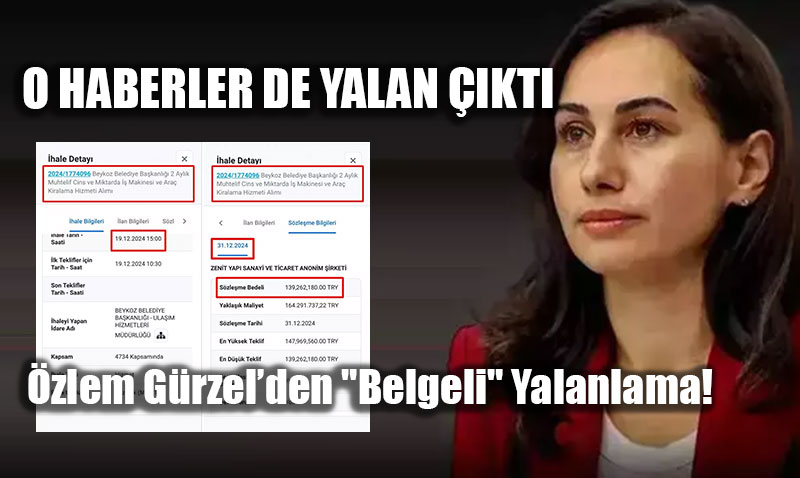 Siyasette �hale Polemi�i: �zlem G�rzel�den "Belgeli" Yalanlama!