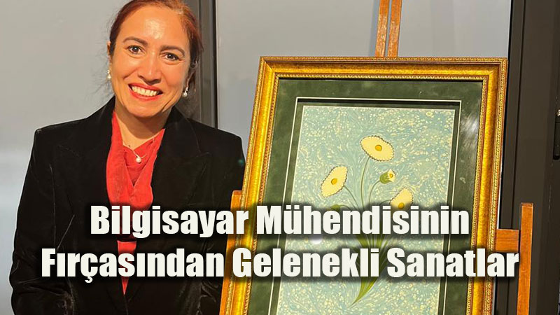 Teknoloji Ve Sanat�n Bulu�ma Noktas�: ESOG� Daire Ba�kan��ndan �d�ll� Ebru Eserleri