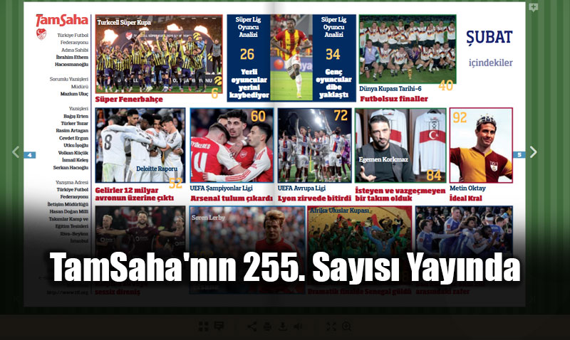 TamSaha’n�n 255. Say�s� Yay�nda