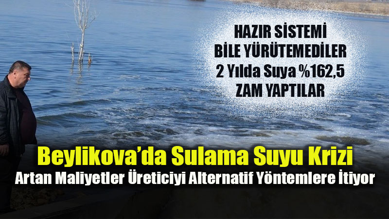 �ift�iden Belediye Y�netimine Sulama Suyu Tepkisi: "Baraj Suyu Mazotlu Motoru Ge�ti"