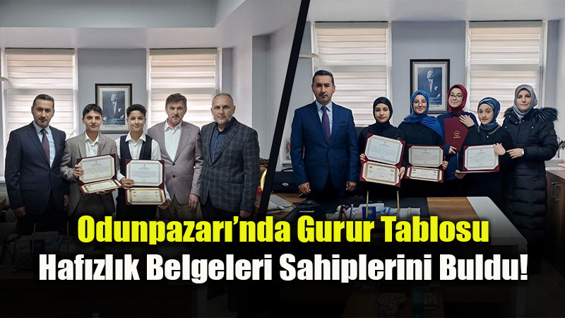 Odunpazar��nda Gurur Tablosu: Haf�zl�k Belgeleri Sahiplerini Buldu!