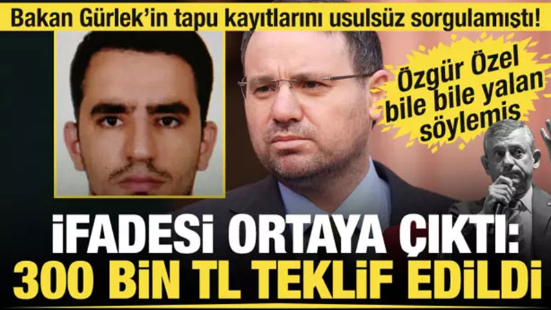 Tapu teknikeri Diyar Akda� tutukland�... ’300 bin TL teklif edildi’ itiraf�