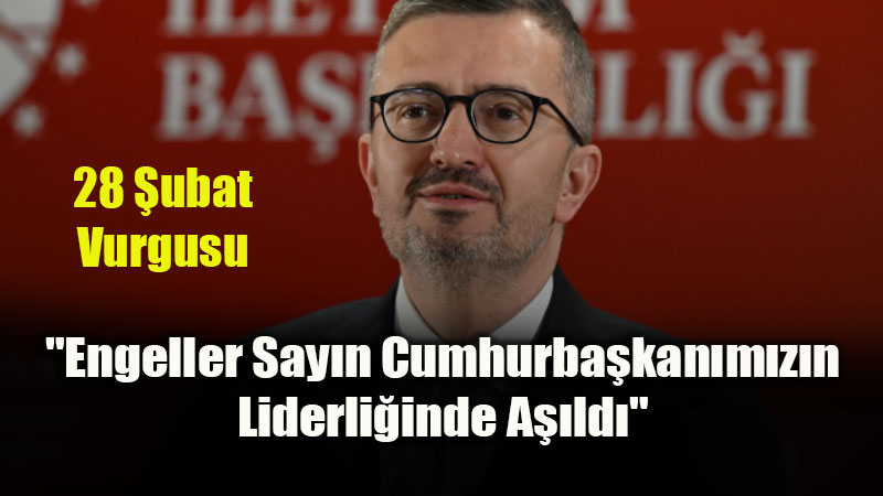 �leti�im Ba�kan� Burhanettin Duran: "Kad�n, Medeniyetimizin Temel De�eridir"