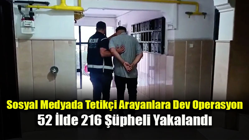 ��i�leri Bakanl���’ndan Su� �rg�tlerinin Dijital Yap�lanmas�na Darbe: 216 G�zalt�