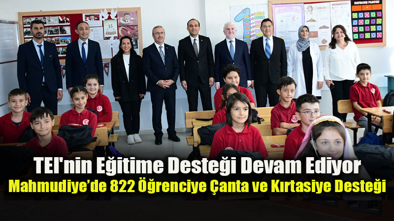 T�rkiye�nin Motor Devinden Mahmudiye�ye E�itim Eli: TEI�den Okula D�n�� Hediyesi